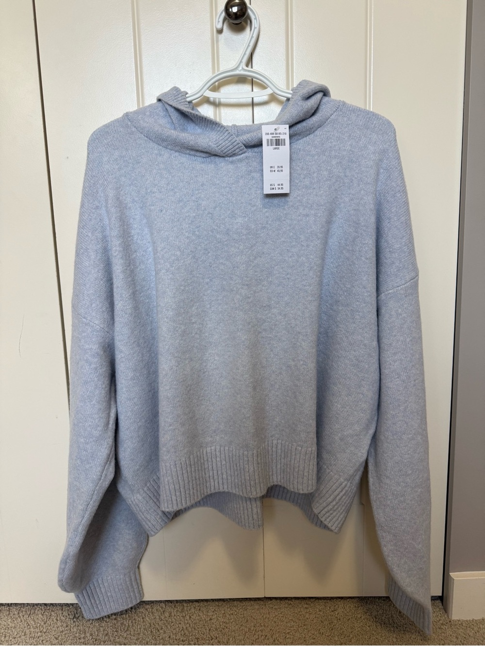 Hollister Knit Popover Hoodie New With Tags